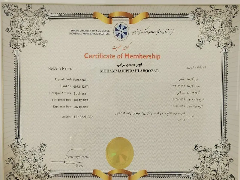 Pelle gold platform license for secure online gold buying (مجوز خرید امن طلا)