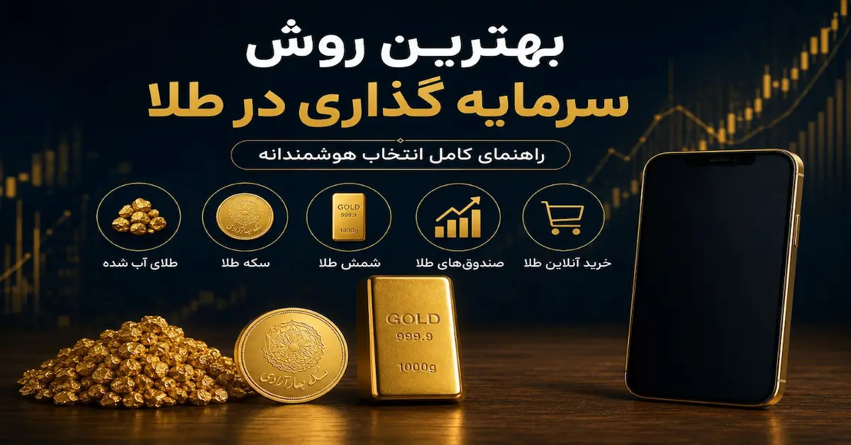 بهترین روش سرمایه گذاری در طلای آب شده، سکه،شمش،صندوق طلا و خرید آنلاین طلا